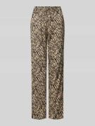 Pieces Stoffhose mit floralem Muster Modell 'NYA' in Sand, Größe XL