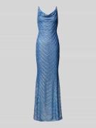 Lipsy Abendkleid mit Paillettenbesatz Modell 'Paige' in Sky, Größe 44