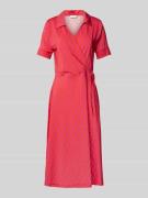 Milano Italy Midikleid in Wickel-Optik in Pink, Größe XL