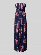 Lipsy Abendkleid mit floralem Muster in Marine, Größe 34