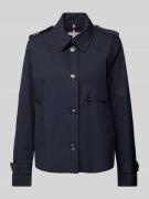 Tommy Hilfiger Jacke mit Umlegekragen in Marine, Größe 44