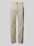 BOSS Orange Tapered Fit Chino mit Gürtelschlaufen in Beige, Größe 36/3...