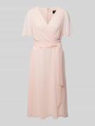 Lauren Ralph Lauren Midikleid in Wickel-Optik Modell 'ABEL' in Pink, G...