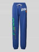 Polo Ralph Lauren Regular Fit Sweatpants mit Label-Print in Ocean, Grö...