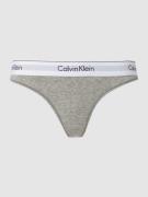 Calvin Klein Underwear String mit Logo-Bund in Hellgrau Melange, Größe...