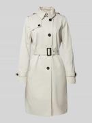 Jake*s Casual Trenchcoat mit Taillengürtel in Offwhite, Größe 36
