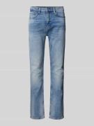 Hugo Blue Regular Fit Jeans im 5-Pocket-Design Modell 'Ash' in Hellbla...