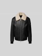 Moose Knuckles Lederjacke aus echtem Leder in Black, Größe M