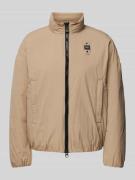 Blauer Usa Jacke mit Zweiwege-Reißverschluss Modell 'BELLAMI' in Beige...