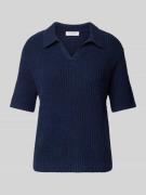 Christian Berg Woman Strickshirt mit V-Ausschnitt in Dunkelblau, Größe...
