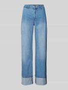 More & More Relaxed Fit Jeans mit seitlichen Eingrifftaschen in Hellbl...