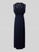 Vera Mont Abendkleid in Wickel-Optik in Dunkelblau, Größe 44