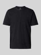 Cinque Slim Fit Poloshirt mit Rundhalsausschnitt Modell 'LANO' in Blac...