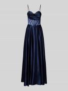 Hey Kyla Abendkleid mit Spaghettiträgern in Dunkelblau, Größe 36