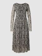 Smith and Soul Midikleid mit Allover-Muster in Mittelgrau, Größe S