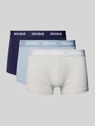 HUGO Trunks mit elastischem Label-Bund im 3er-Pack in Blau, Größe XXL