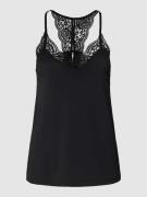 Vero Moda Trägertop mit Spitzenbesatz Modell 'ANA' in Black, Größe L