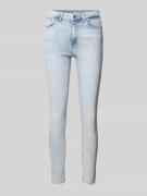 Only Skinny Fit Jeans aus Baumwoll-Mix mit Fransen Modell 'BLUSH' in J...