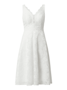TROYDEN COLLECTION Brautkleid mit floraler Spitze in Offwhite, Größe 4...