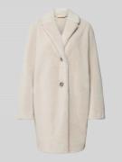 WHITE LABEL Mantel mit Reverskragen in Offwhite, Größe 36