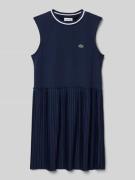 Lacoste Kleid mit Plisseefalten in Marine, Größe 140