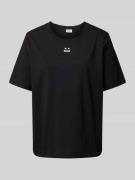 Drykorn T-Shirt mit Motiv-Stitching Modell 'KIRANI' in Black, Größe L