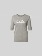 Lala Berlin T-Shirt mit Woll-Anteil in Mittelgrau, Größe S