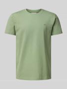 Gant Slim Fit T-Shirt mit Label-Stitching in Schilf, Größe L