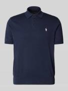 Polo Ralph Lauren Poloshirt mit Logo-Stitching in Marine, Größe L