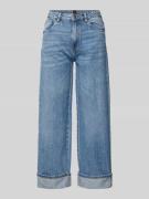 Stefanel Wide Leg Jeans im 5-Pocket-Design Modell 'TURN UP' in Hellbla...