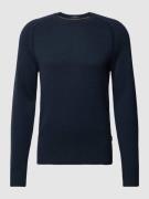 BOSS Kaschmirpullover mit Rundhalsausschnitt Modell 'Maglio' in Marine...