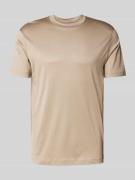 Emporio Armani T-Shirt aus Lyocell-Mix in Taupe, Größe XL