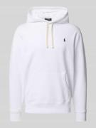 Polo Ralph Lauren Hoodie mit Logo-Stitching in Weiss, Größe M