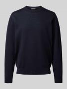 MAERZ Muenchen Strickpullover aus Schurwolle mit Rundhalsausschnitt in...