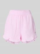 A-view Relaxed Fit Shorts mit Strukturmuster Modell 'Sonja' in Rosa, G...