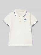 Name It Poloshirt mit gerippten Abschlüssen Modell 'NMMDAKAN' in Offwh...