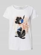 Marc O'Polo Regular Fit T-Shirt aus reiner Baumwolle in Weiss, Größe L