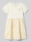 Steiff T-Shirt-Kleid mit Stretch-Anteil in Offwhite, Größe 104