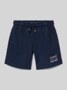 Tommy Hilfiger Kids Sweatshorts mit Label-Detail in Marine, Größe 104