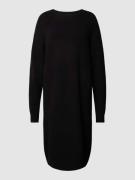QS Knielanges Strickkleid mit Rundhalsausschnitt in Black, Größe XL