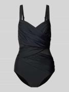 LASCANA PLUS SIZE Badeanzug in Wickel-Optik in Black, Größe 36B