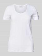 Marc O'Polo Shaped Fit T-Shirt aus reiner Baumwolle in Weiss, Größe XX...