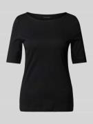 Christian Berg Woman T-Shirt mit U-Boot-Ausschnitt in Black, Größe 36