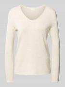 Tom Tailor Pullover aus Baumwoll-Viskose-Mix in Beige, Größe L