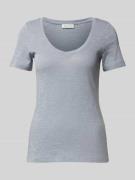 Marc O'Polo Slim Fit T-Shirt aus reiner Baumwolle mit V-Ausschnitt in ...