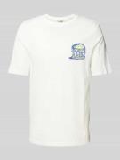 Scotch & Soda T-Shirt mit Label-Detail in Offwhite, Größe XL
