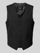 s.Oliver BLACK LABEL Slim Fit Anzugweste mit kurzen Seitenschlitzen Mo...
