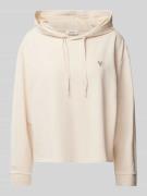 s.Oliver RED LABEL Relaxed Fit Hoodie aus Baumwoll-Mix in Beige, Größe...