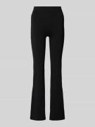 CHAMPION Flared Leggings mit Logo-Badge in Black, Größe S