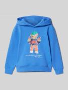 Polo Ralph Lauren Kids Regular Fit Hoodie mit Motiv-Print in Blau, Grö...